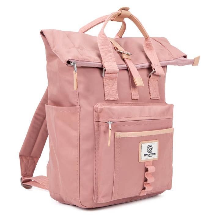 Canary Wharf Backpack - Pink for wholesale by SEVENTEEN LONDON
