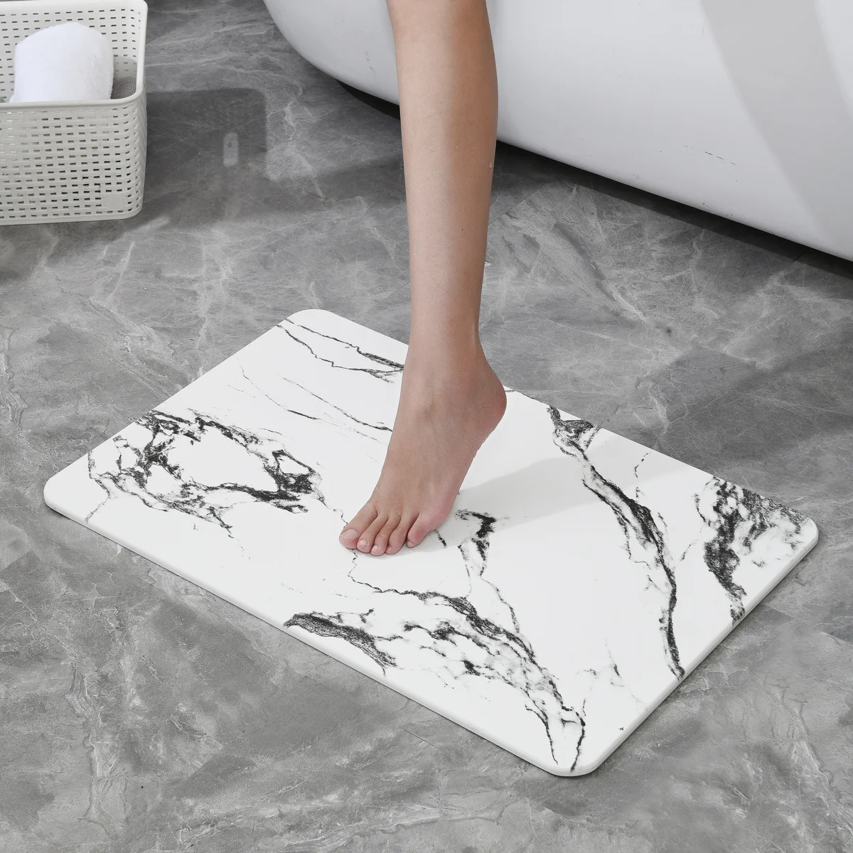 J&V TEXTILES – wholesale Bath mat – 4 Colors! - 24'' x 15'' Diatomaceous Quick-Drying Stone Bath Mat25