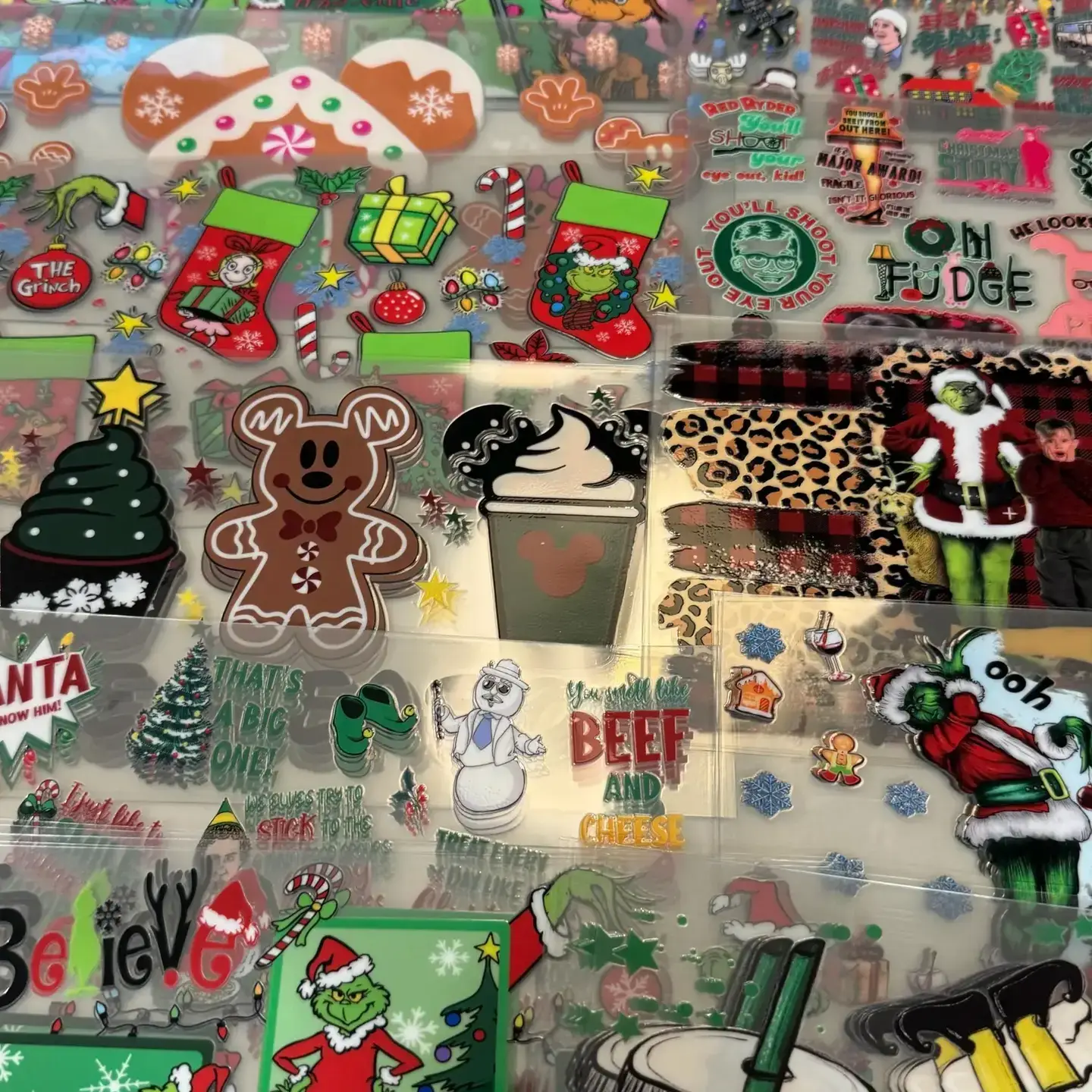 Crafty Treasures – wholesale Sticker – CHRISTMAS Bundle of 5, 10, 25, 50 or 100 UV DTF 16oz Wraps3