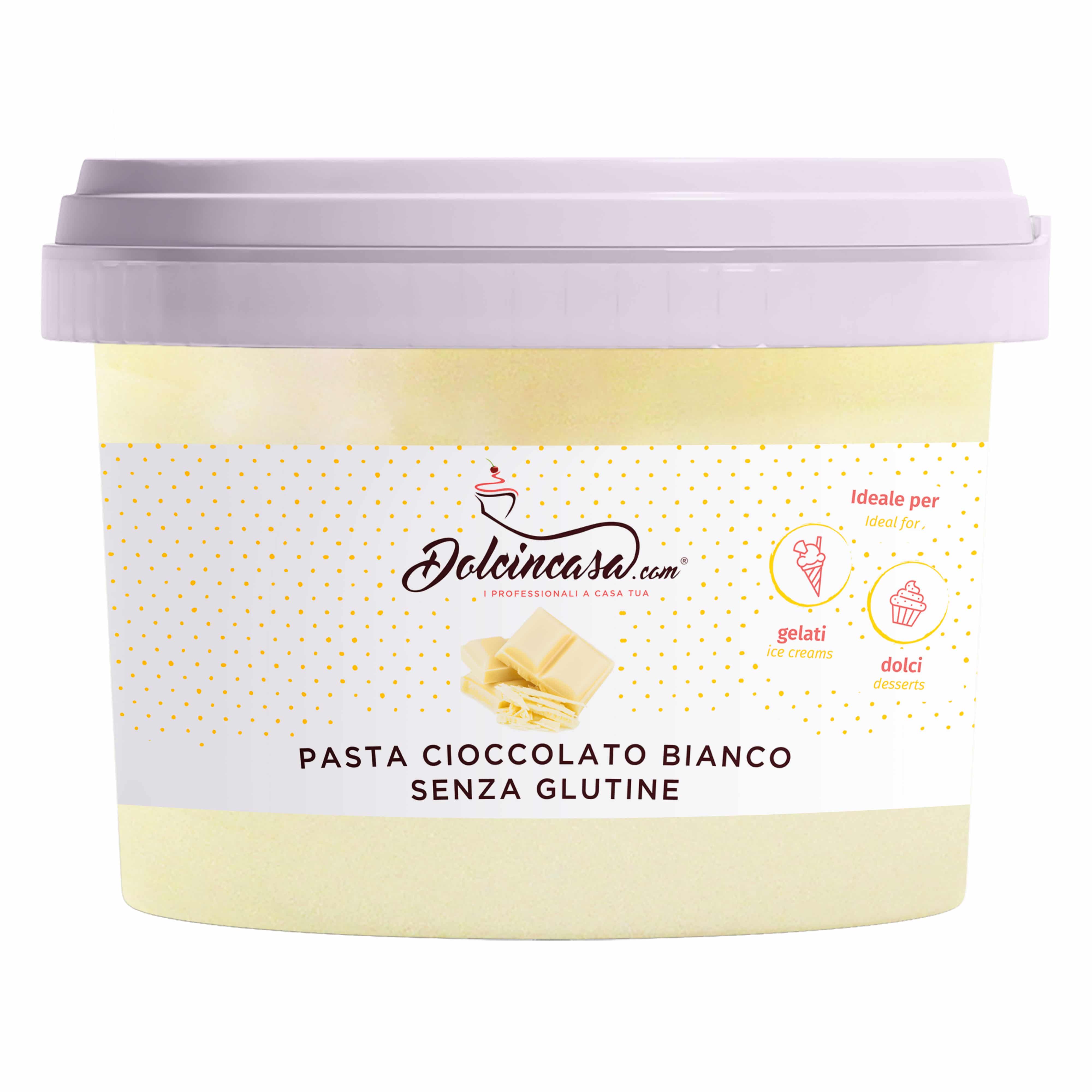 Dolcincasa.com - Wholesale Chocolate - White Chocolate Gelato Paste - 500 gr.0