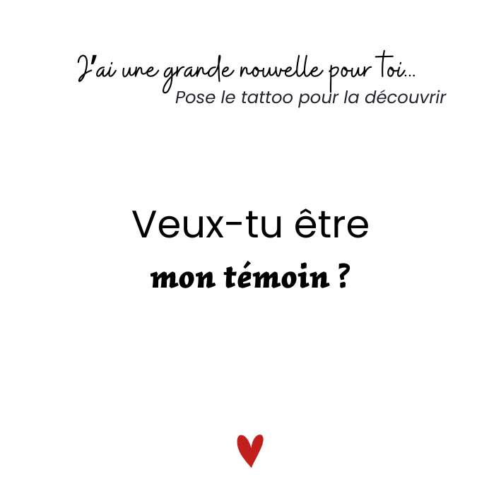 Sioou – Engroshandel Midlertidig tatovering – Vil du være mit vidne? x50