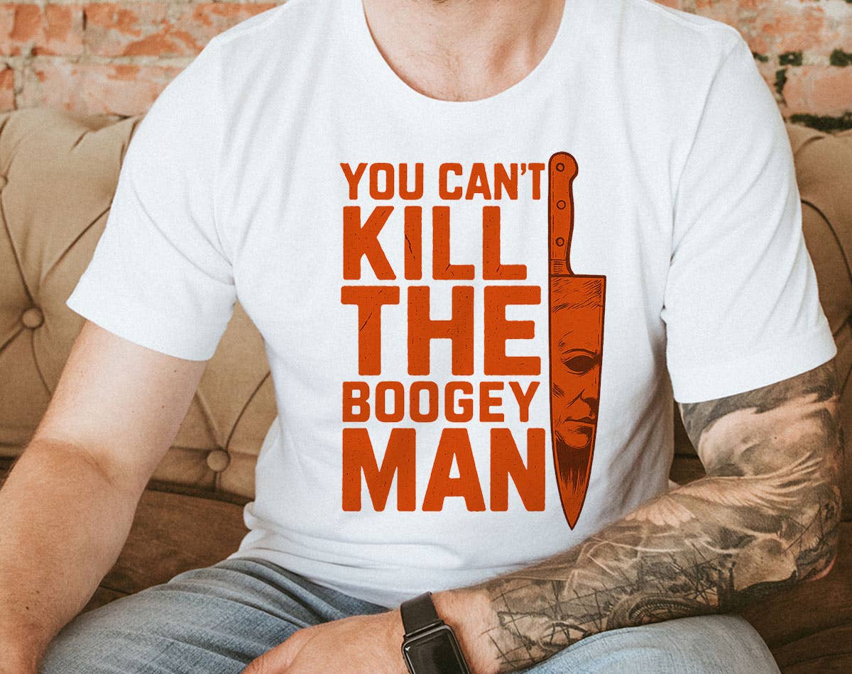 House Of Rodan - Wholesale T-Shirt (Graphic) - Men's - You Can't Kill The Boogey Man Halloween T-Shirt3