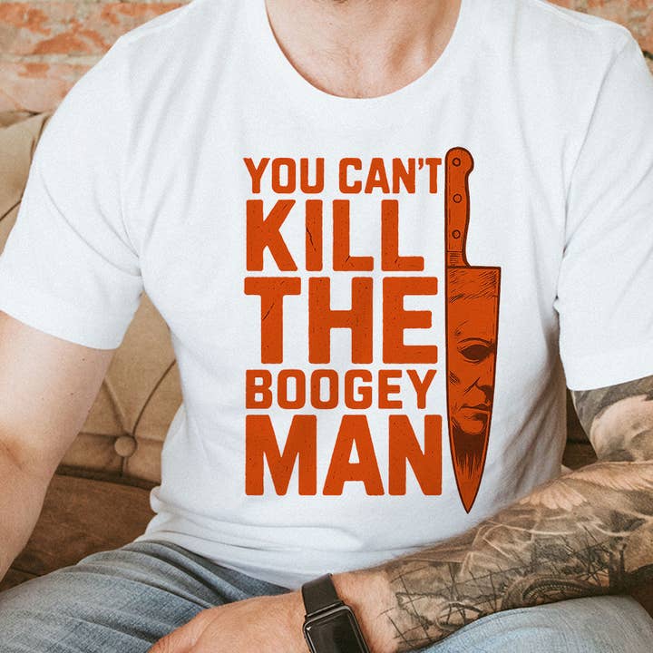 House Of Rodan - Wholesale T-Shirt (Graphic) - Men's - You Can't Kill The Boogey Man Halloween T-Shirt3
