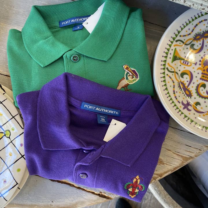 Polo Boys 4-16 Lizzyd-esigns Pique Classic Polo with Embroid for wholesale by WHEREable Art, LLC