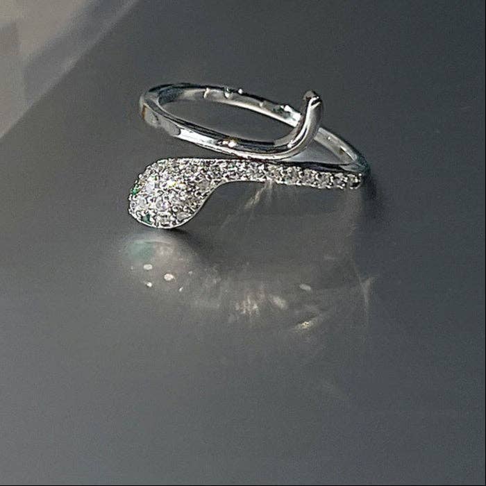 Anello Aperto in Argento Elegante con Zircone per la vendita all'ingrosso da parte di Revelari