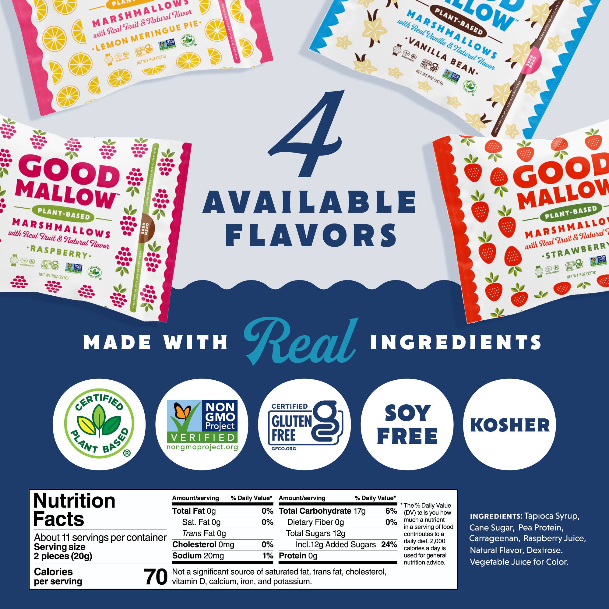 Snackatere - Wholesale Marshmallow - Vegan Vanilla Marshmallows Kosher Gluten Free Dairy Free4