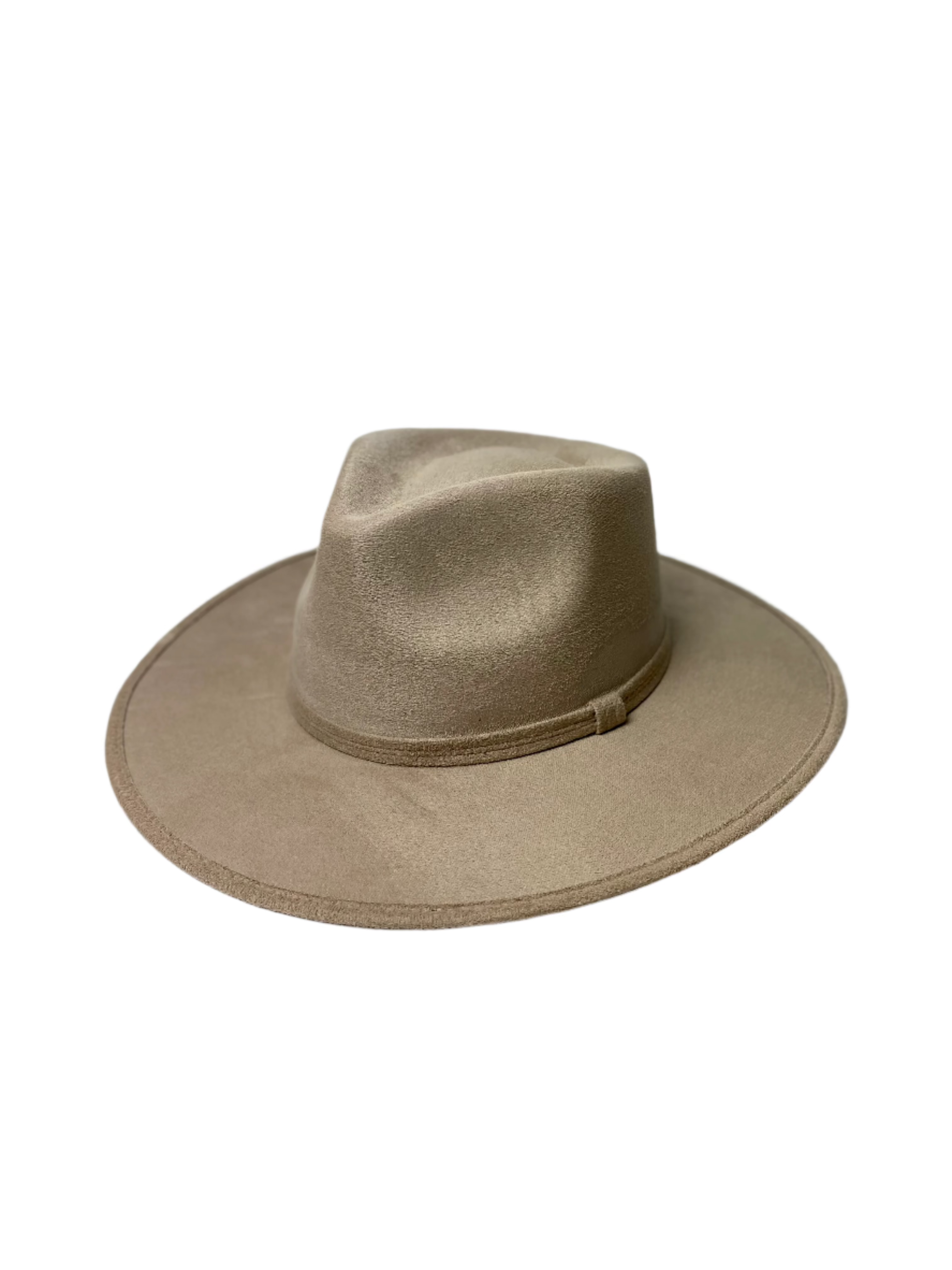 Wilder and Soul Wholesale Hats - Wholesale Fedora - Women's - Vegan Suede Rancher Hat - Sand1