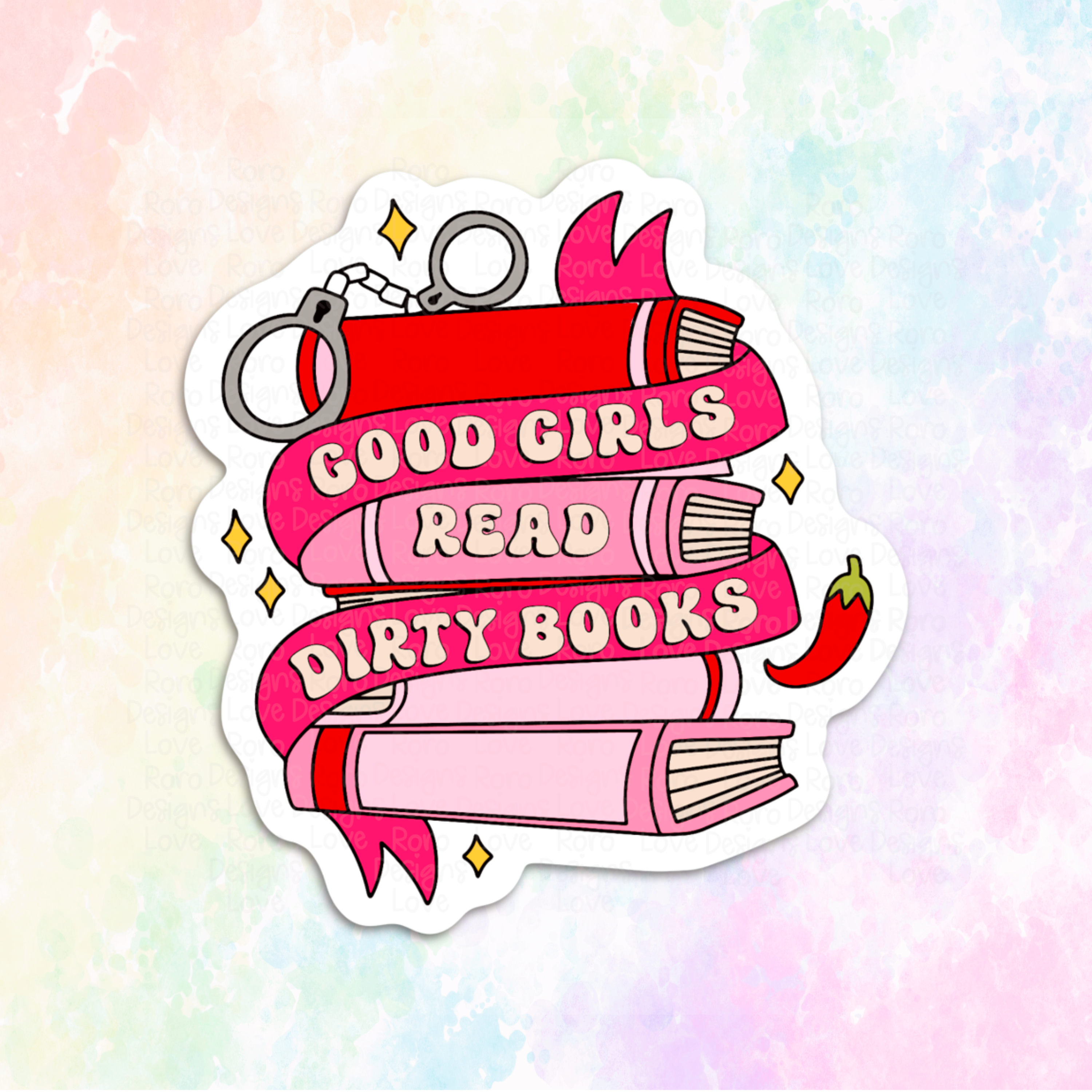 RoroDesignsLove - Wholesale Sticker - Good girls read dirty books sticker for kindle, smut reader4