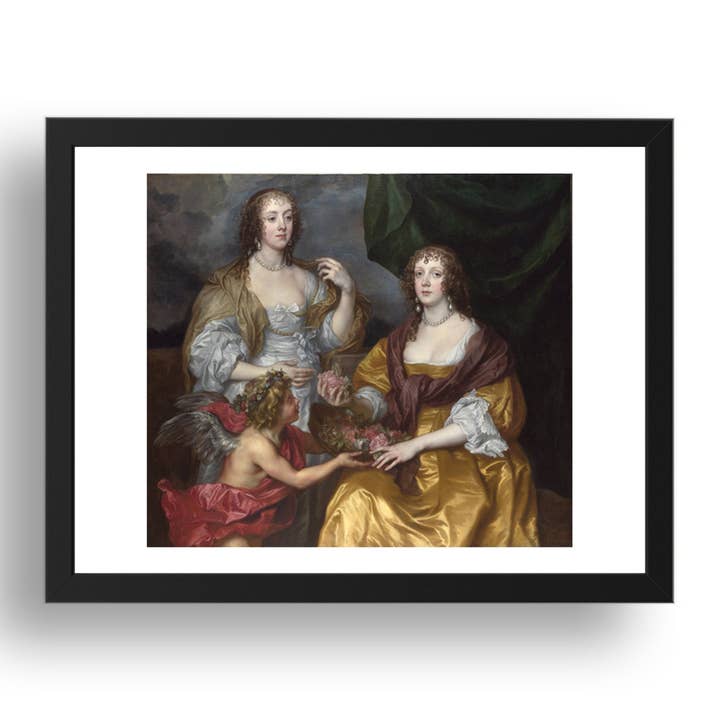 Anthony van Dyck : Lady Elizabeth Thimbelby et sa sœur, Affiche dans un cadre 17x13" (A3) pour la vente par PERIOD PRINTS