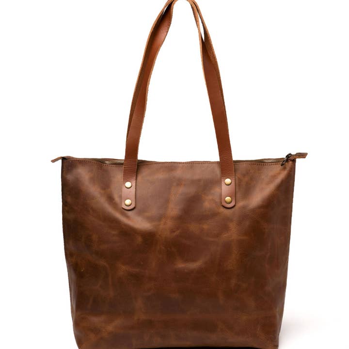 Hides - Vente Tote bag – femme - Sac en cuir avec fermeture éclair17