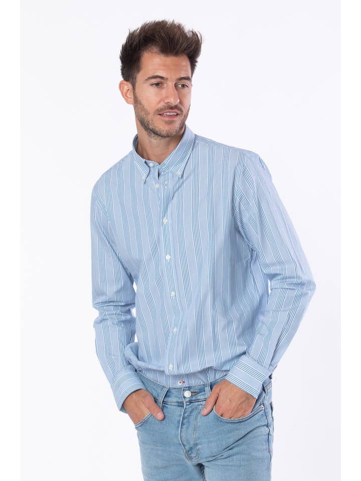 BLUE AGE - Wholesale Button Down Shirt - Men's - Men Dress Long Sleeve Shirts
