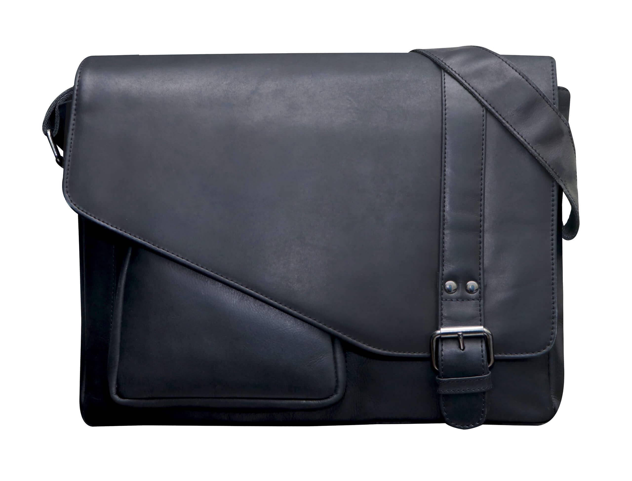 Greenwood – wholesale Kurirväska – Unisex – Greenwood Dexter läderväska för män och kvinnor, passar 14-tums laptop24