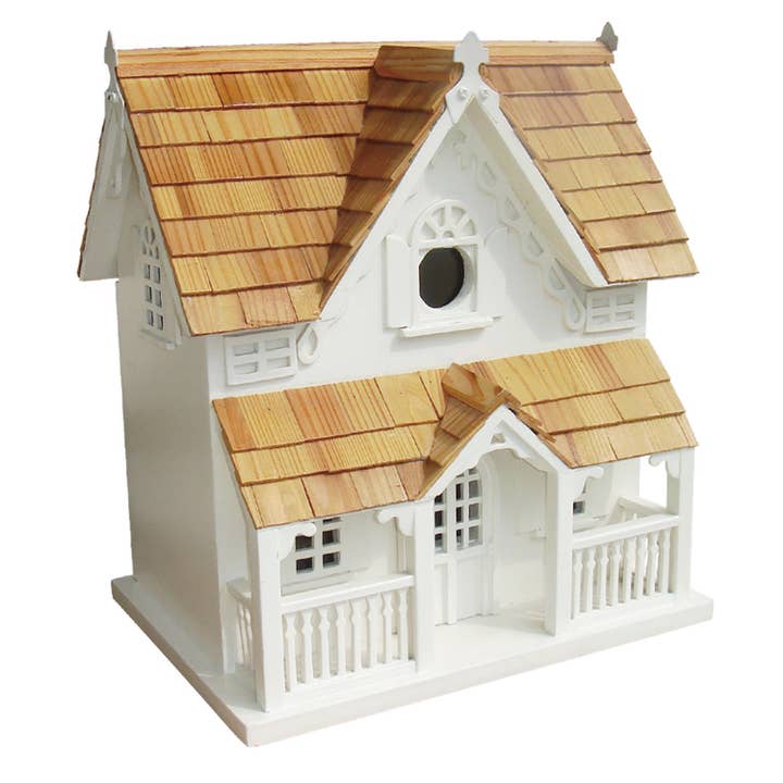 Home Bazaar - Wholesale Bird House - Gingerbread Cottage Birdhouse With Bracket