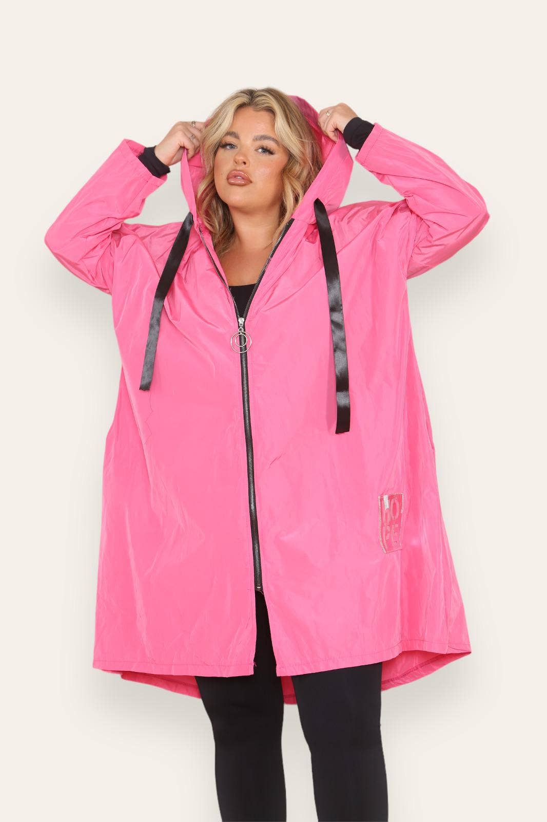Miss Bold - Wholesale Raincoat - Women's - Oversized Hooded Rain Mac14