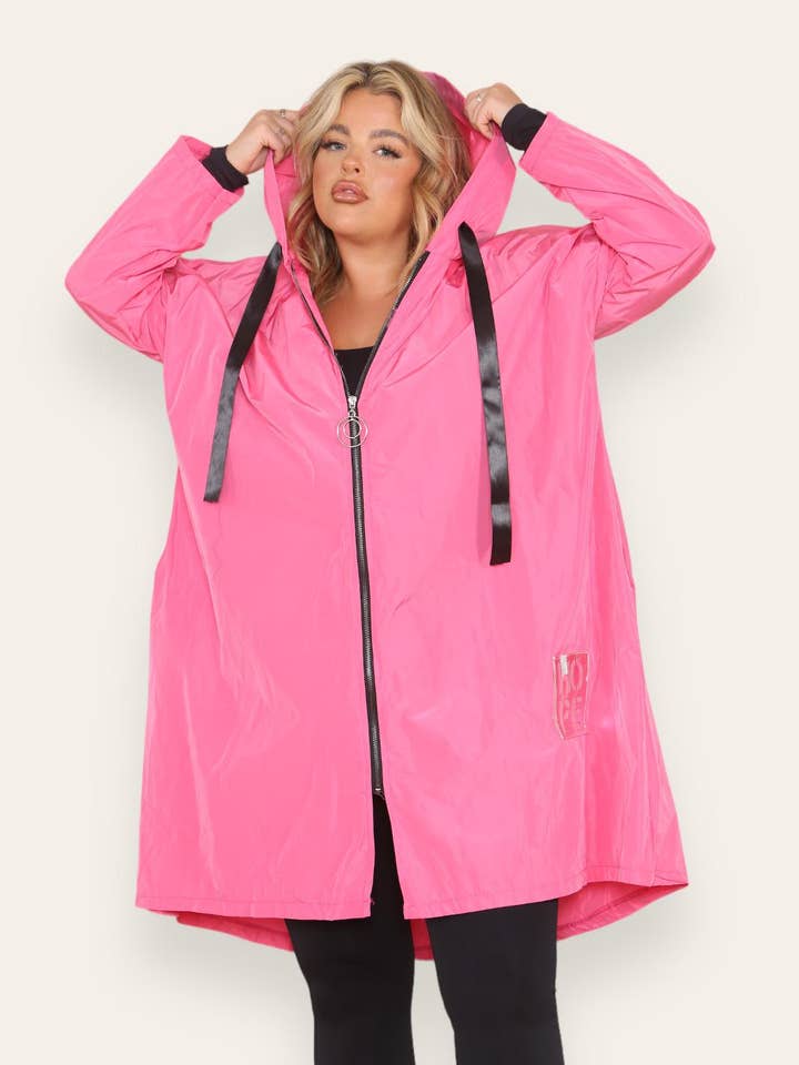 Miss Bold - Wholesale Raincoat - Women's - Oversized Hooded Rain Mac14