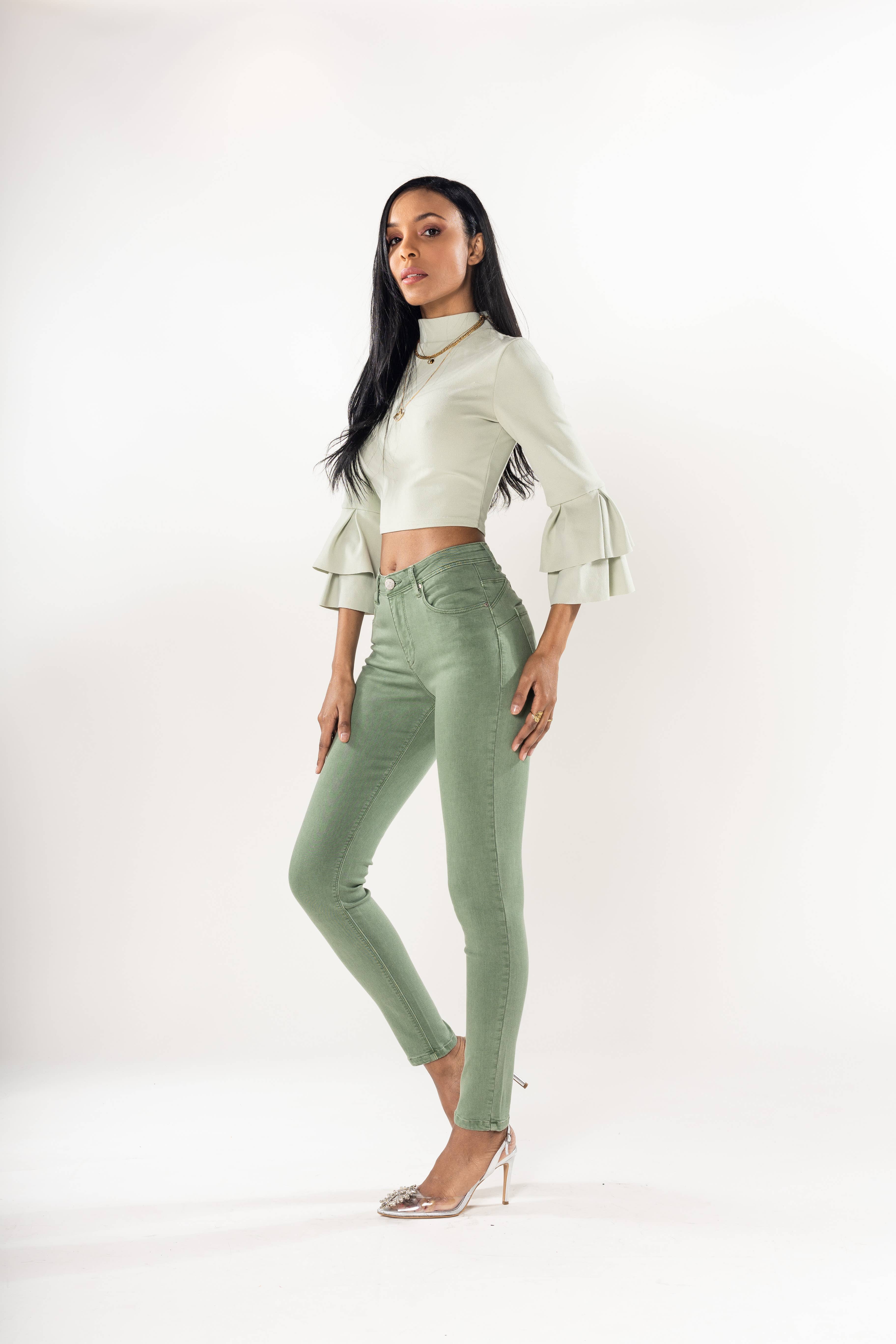 Nina Carter - Wholesale Jeans - Women's - Skinny Push Up Comfortable High Waist Super Stretch P10626