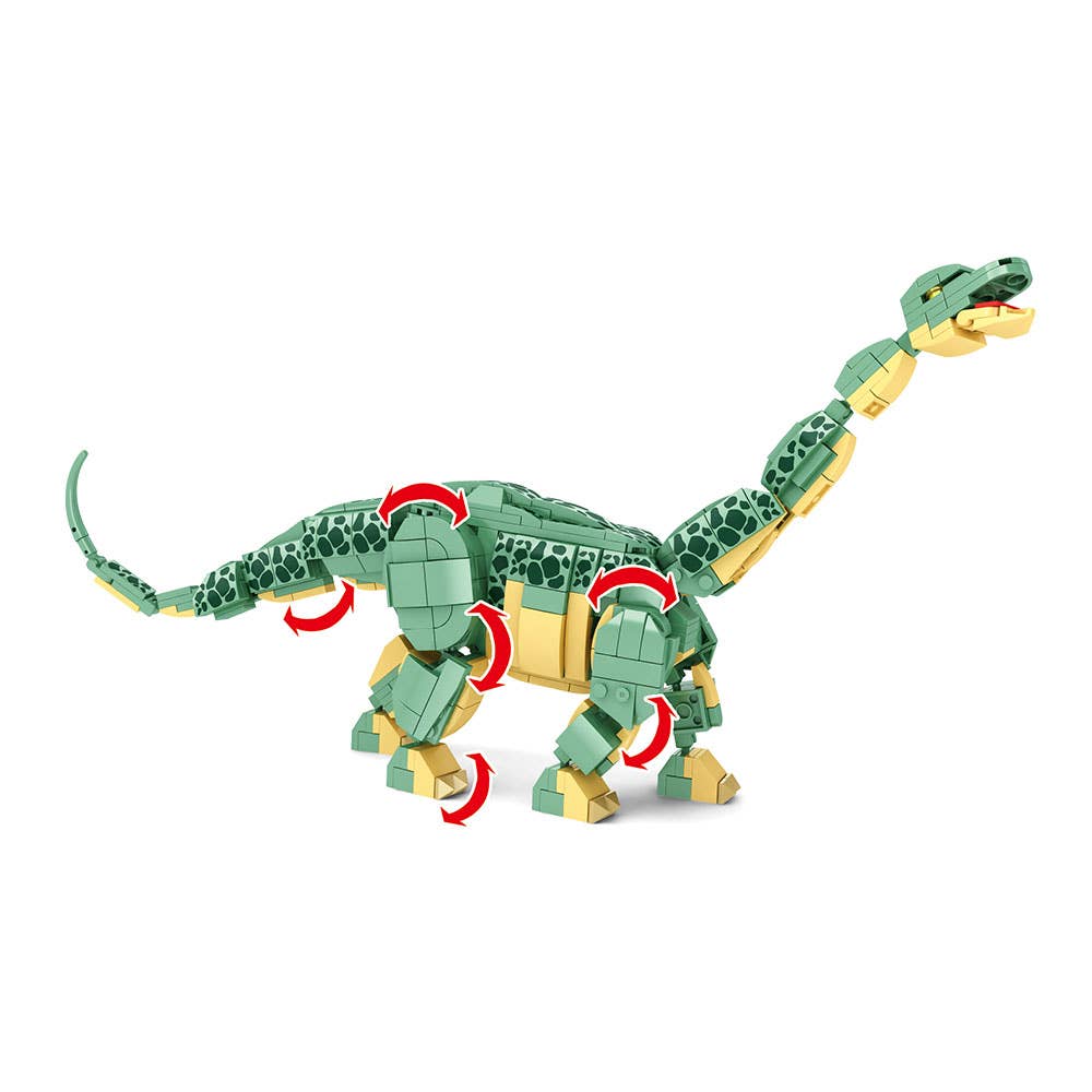 AJ Aguiar - Wholesale Build-a-Toy - Kids - Brontosaurus Dino 6+ Connectors Twists7