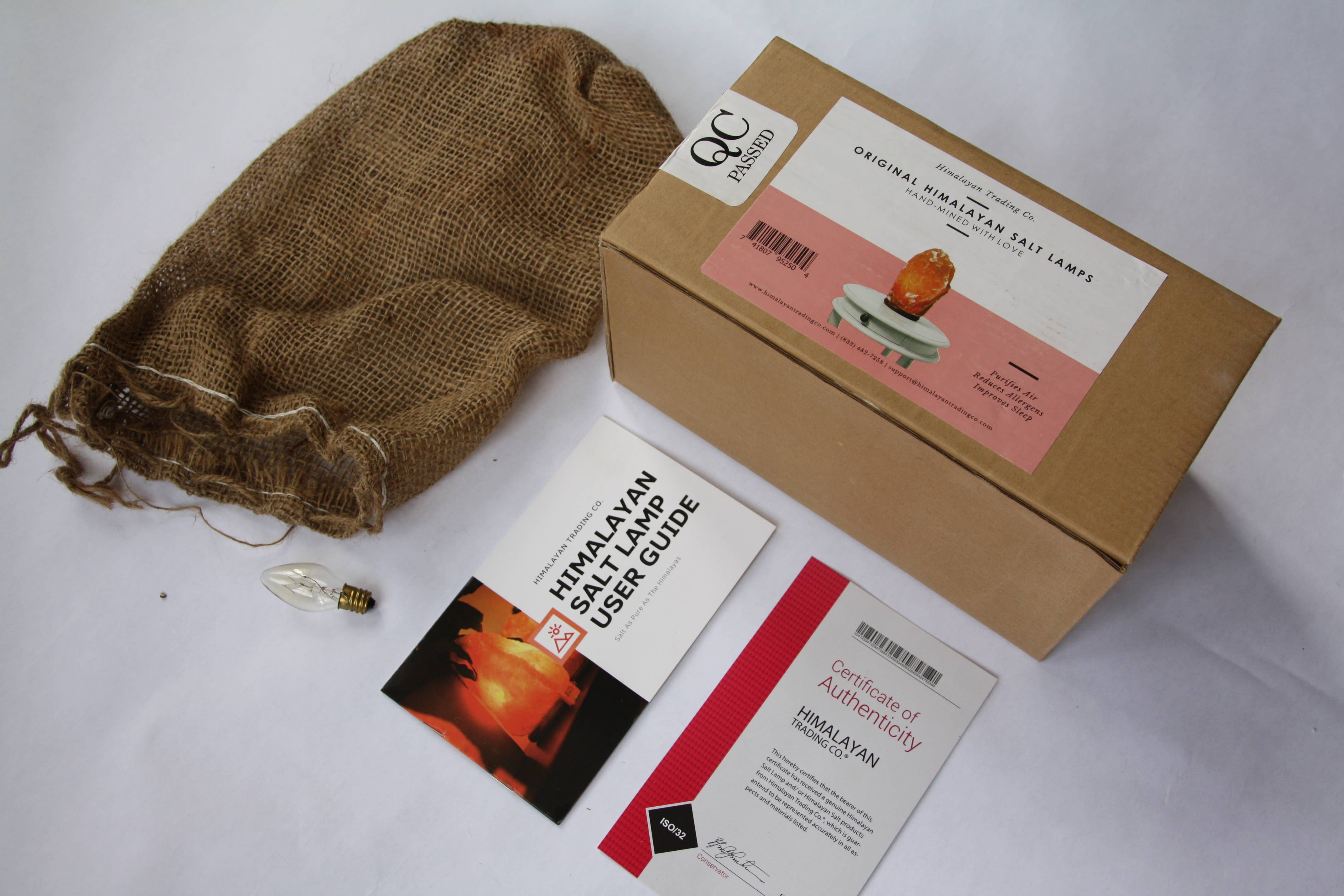 Himalayan Trading Co.® – Candeeiro de sal por atacado – Lâmpada de Sal dos Himalaias Original (2,7–5 kg) com Lâmpada e Cabo com Regulador de Intensidade11