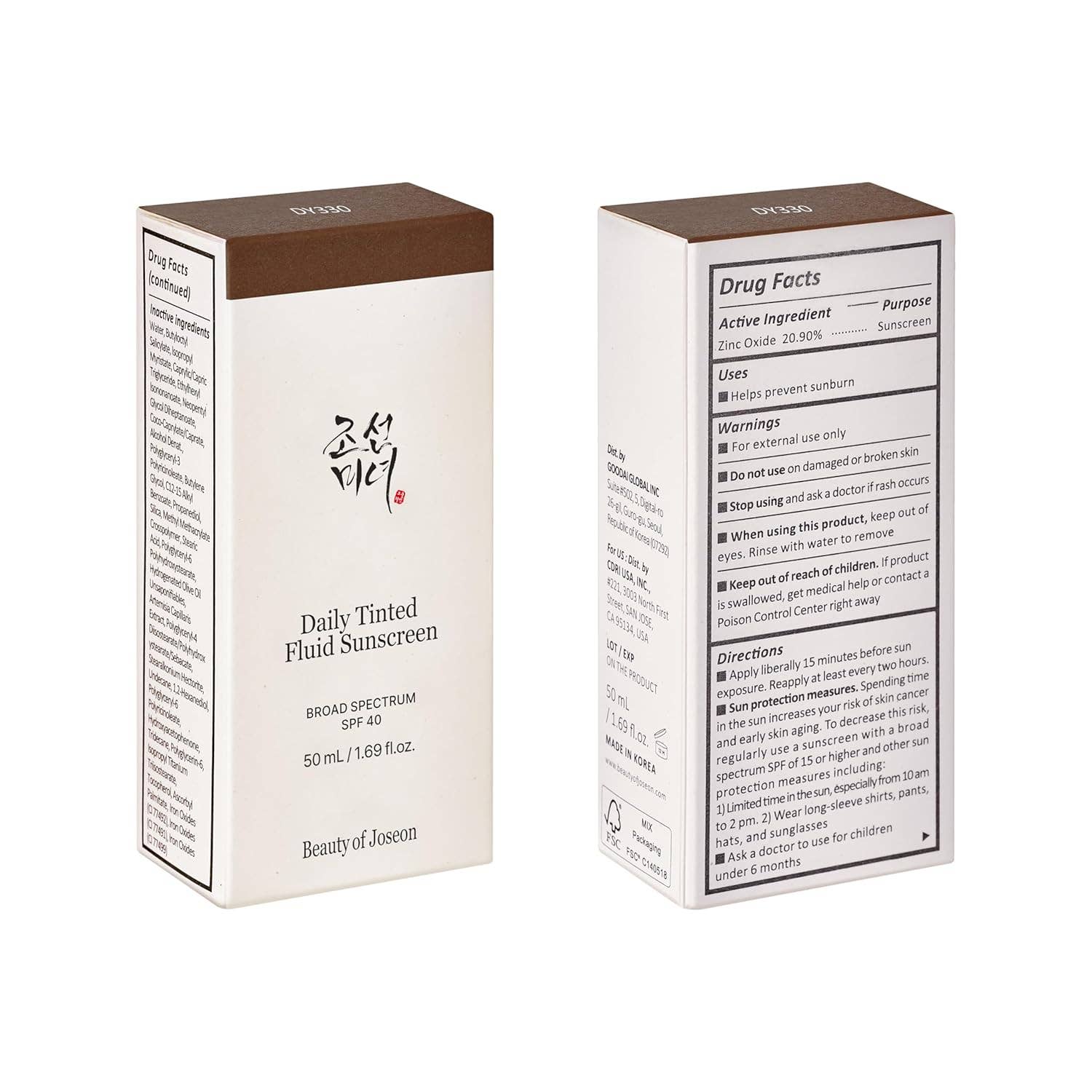 MEHIAZ - Venta al por mayor Protector solar - Protector Solar Fluido Diario con Color de Beauty of Joseon 12 Tonos para7