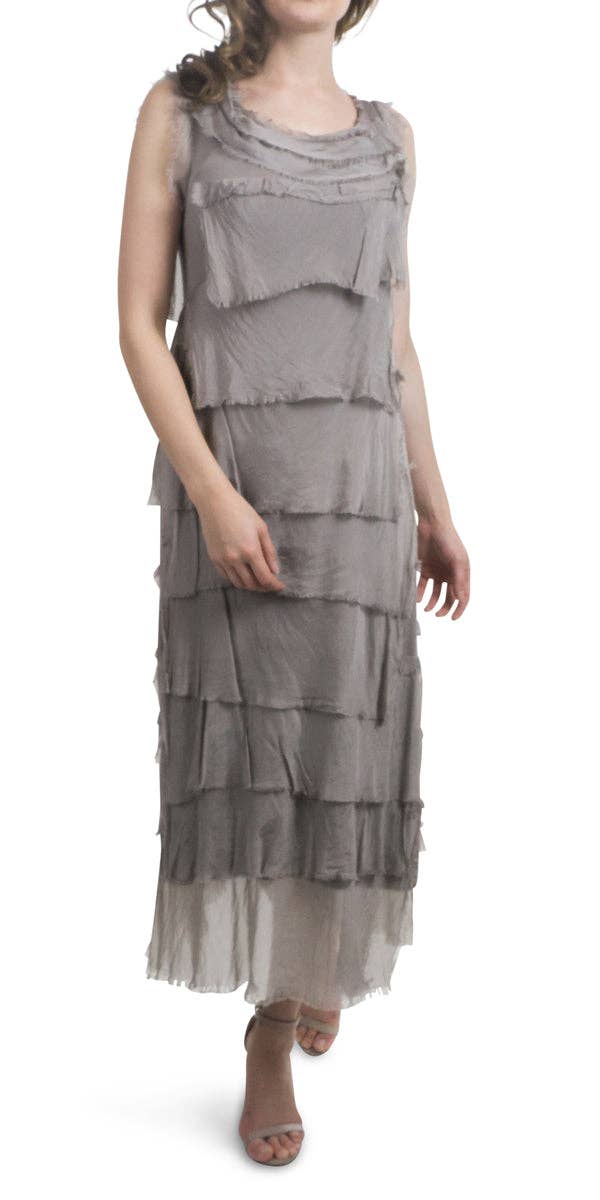 Gigi Moda - Wholesale Dress - Women's - Full Length Ruffle Dress50