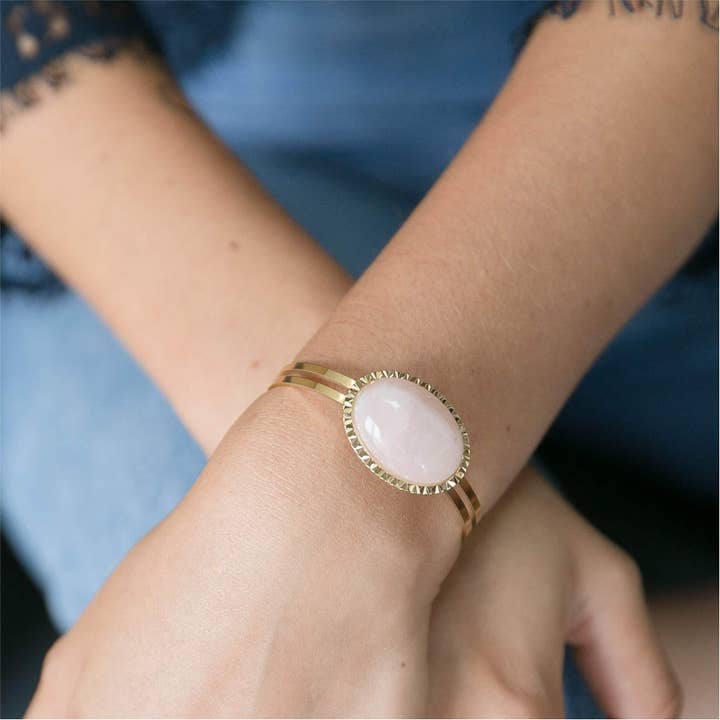 Madame et Pierre bangle — Made in France — 18K gold for wholesale by Lovelyday bijoux