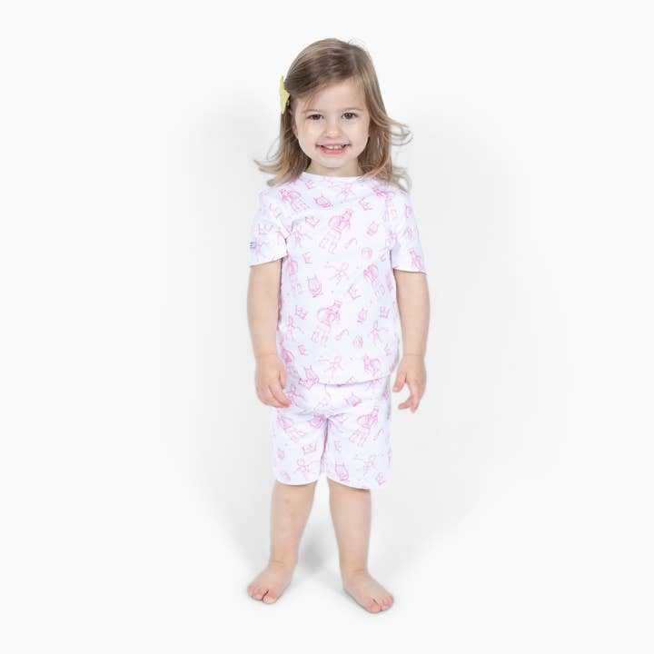 Holy Pals - Vente Haut et bas de pyjama – enfant - Ensemble pyjama rose David & Goliath