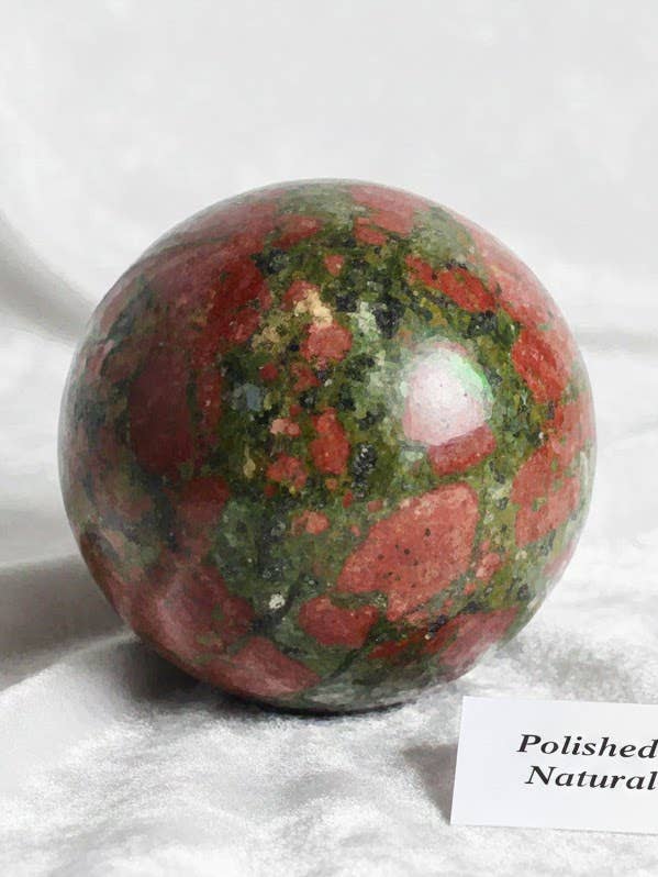 Unakite Crystal Sphere, Polished Unakite Ball for wholesale by AmazeU