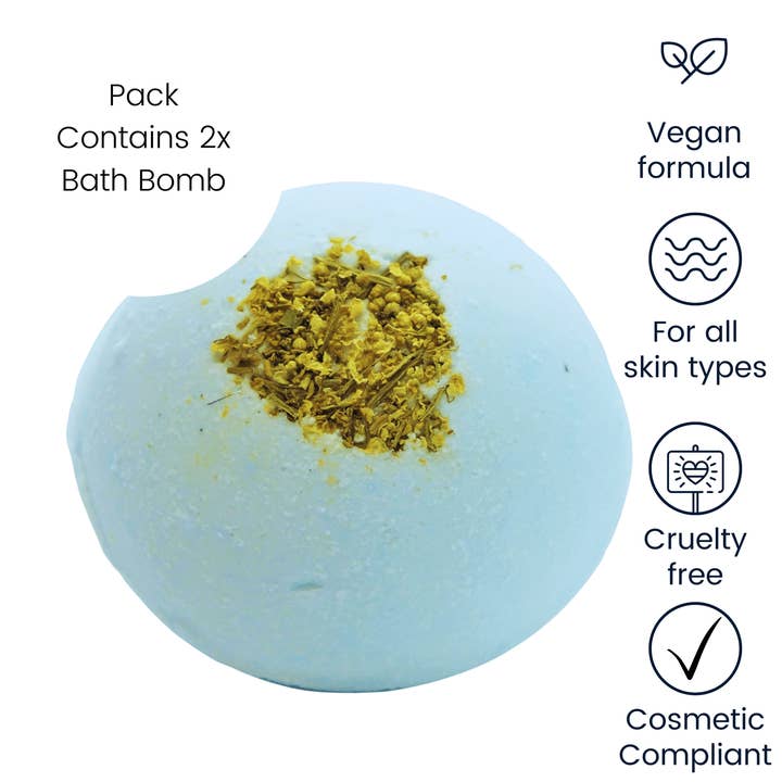 Elderflower & Noir bath bomb for wholesale by BONNIE BOMBS AND SOAP BARS