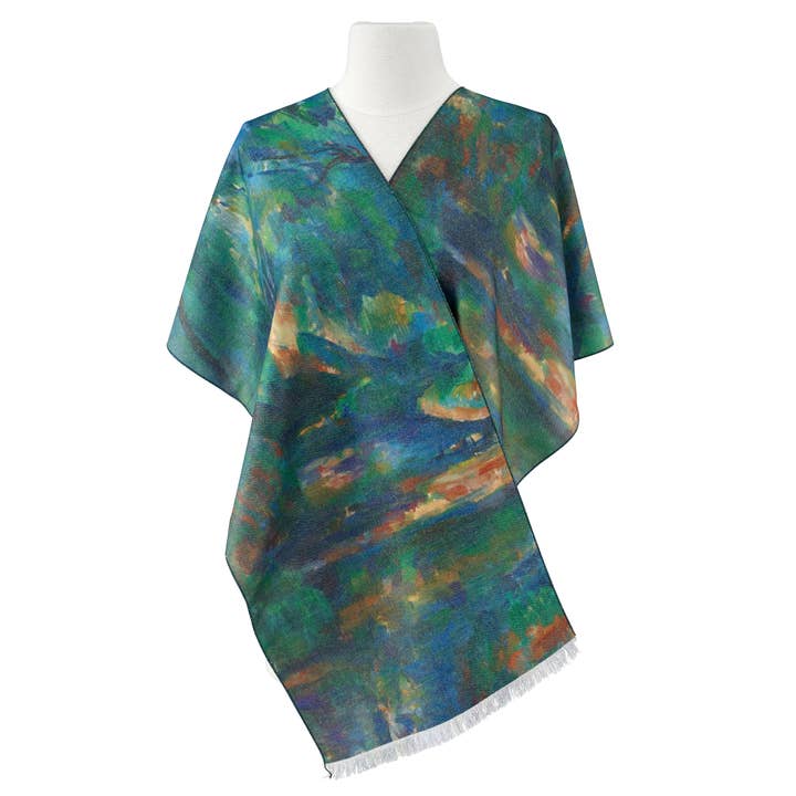 Galleria Enterprises - Wholesale Scarf - Women's - Paul Cezanne the Brook Viscose or Poly Scarf