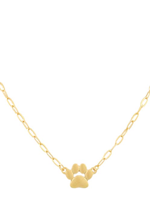Collier à empreinte de patte (accessoire Gameday) pour la vente par Grace Ann Designs