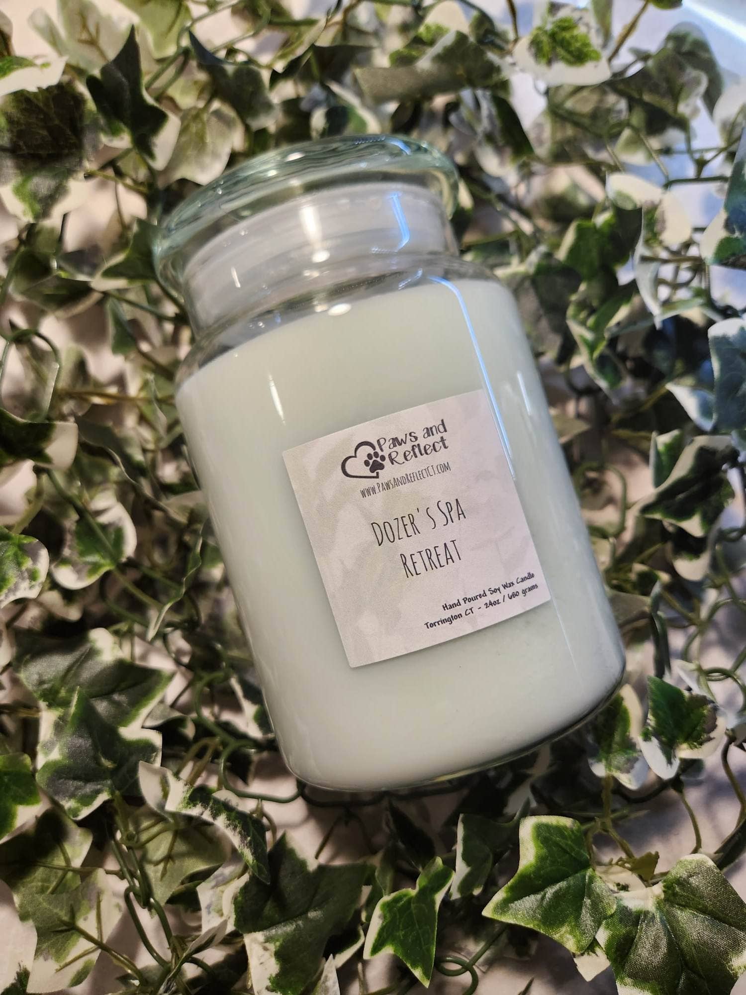 Paws and Reflect – wholesale Jar/filled candle – Large 24oz Soy Wax Candle3