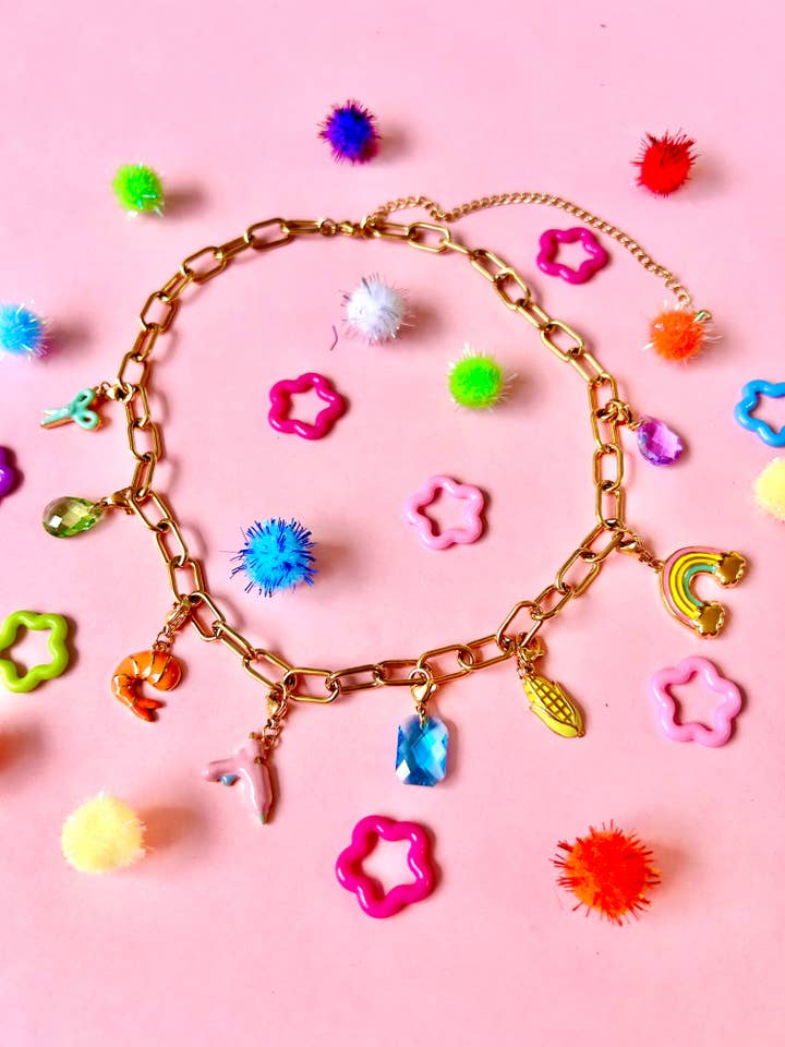 TPF x Shitty Craft Club Charm-Halskette für den Großhandel von The Peach Fuzz