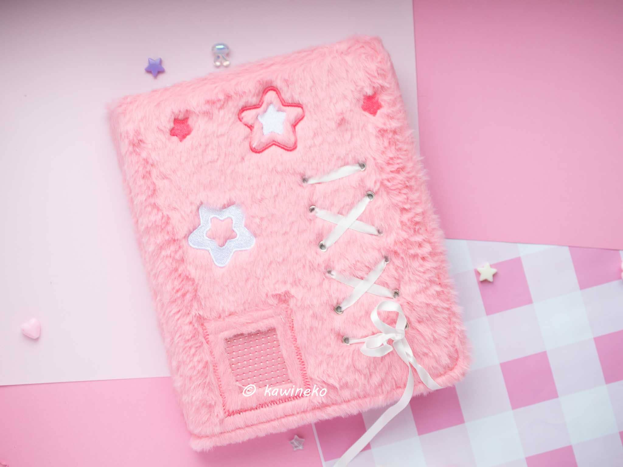 Kawineko - Wholesale Binder - cute plush A5 binder with inserts can fit 80 photocards4
