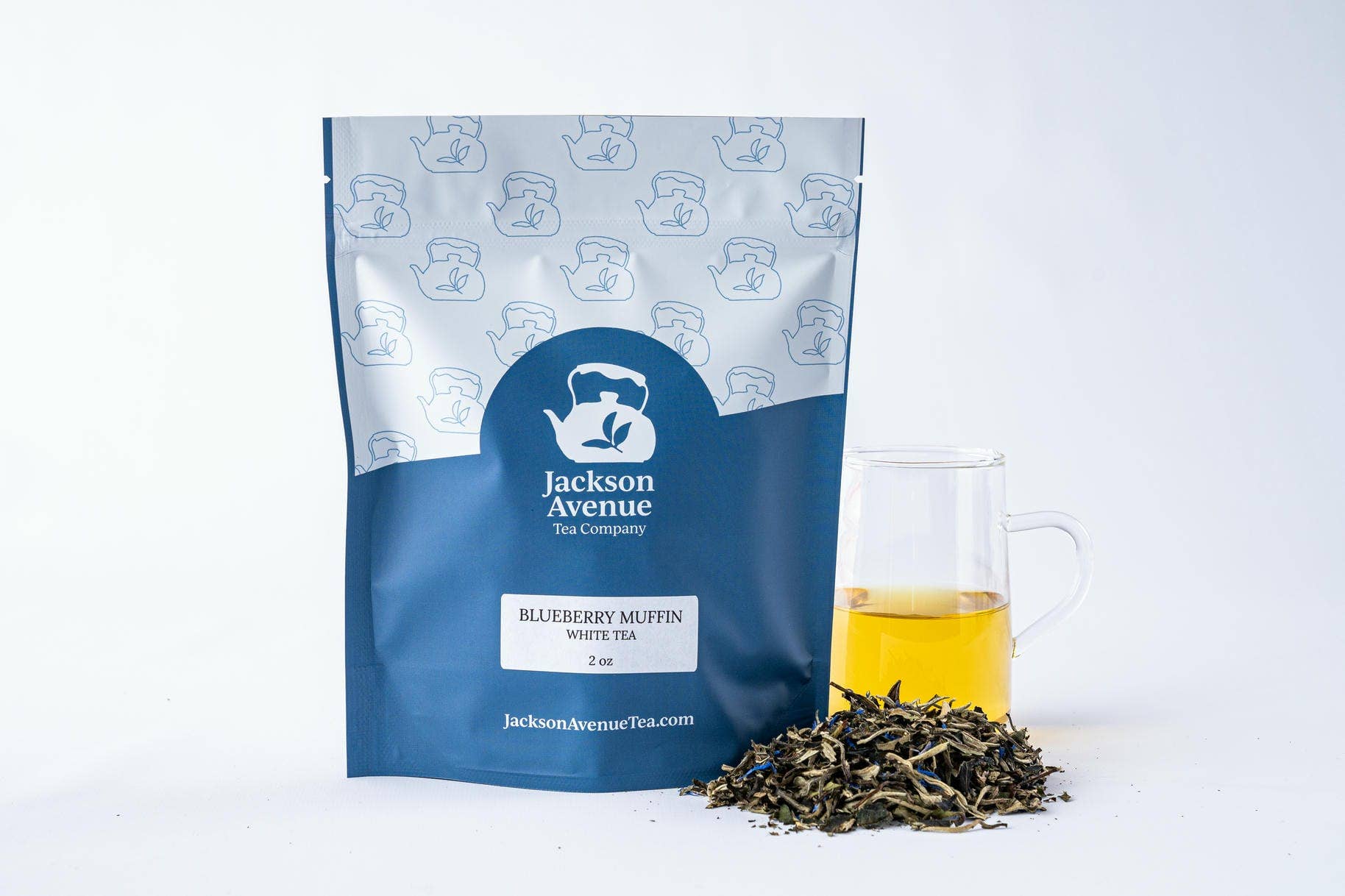 Jackson Avenue Tea Co - Wholesale Loose Tea - Blueberry Muffin White Loose Leaf Tea1