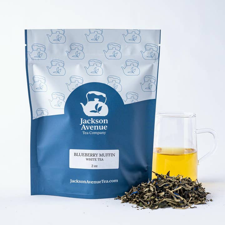 Jackson Avenue Tea Co - Wholesale Loose Tea - Blueberry Muffin White Loose Leaf Tea1
