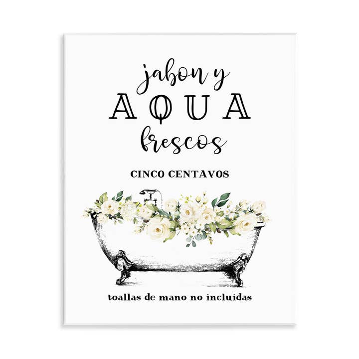 Jabón y Aqua Frescos Wall Plaque Art and other Purchase Wholesale jabon manos. Free Returns & Net 60 Terms on Faire trending on Faire.