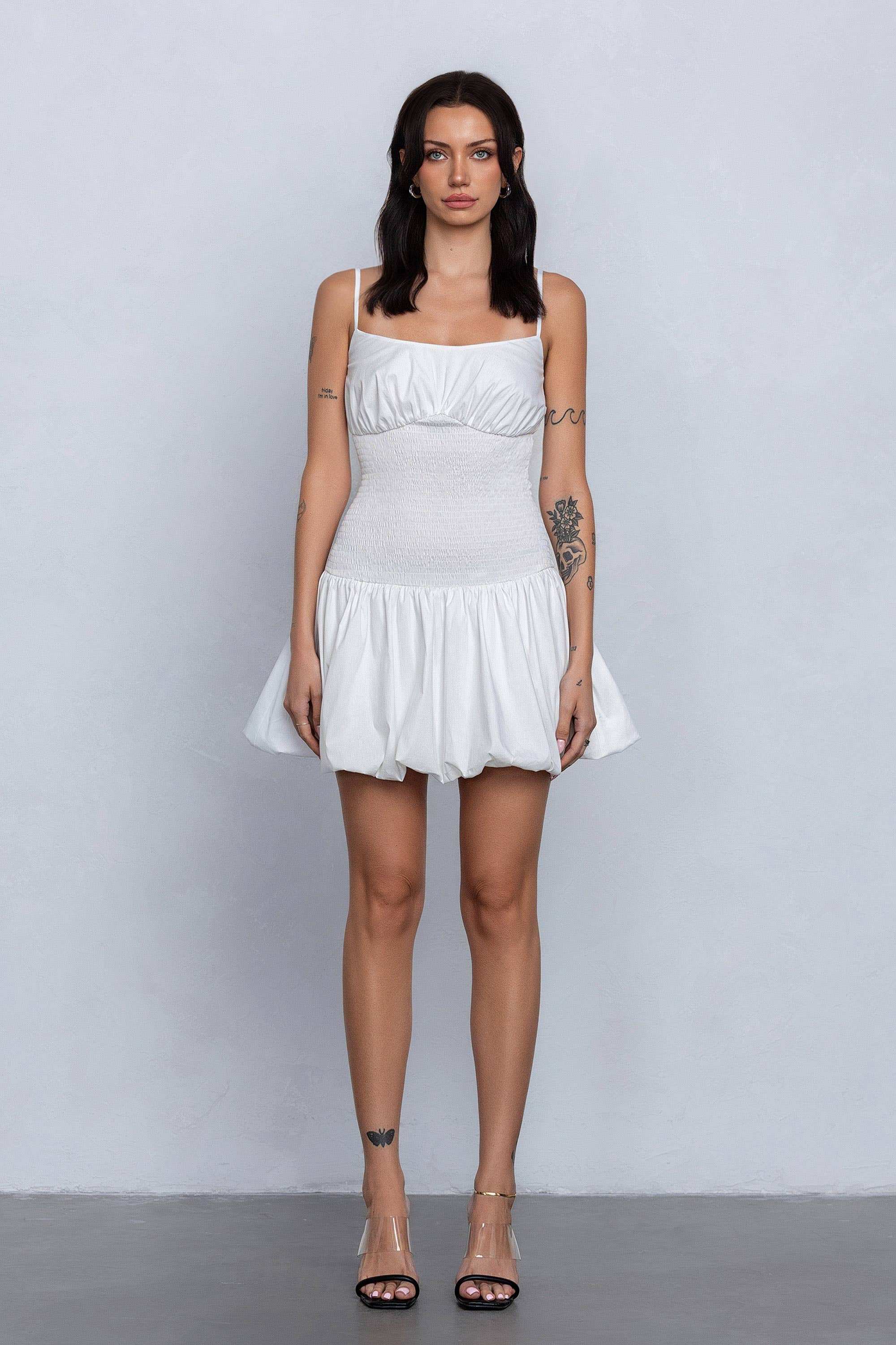 No Vacancy - Wholesale Dress - Women's - Smocked mini bubble dress3