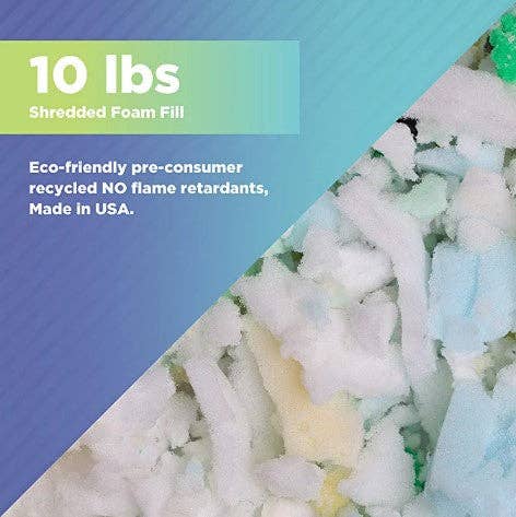 Bean Products - Wholesale Pet Bed - Cat/Dog - Shredded Foam Fill for Bean bags, pillows, pet beds, cushions - CertiPUR3