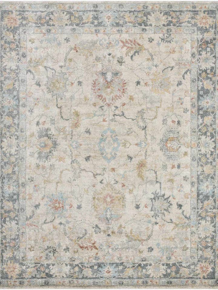 Tapete de Área Luxuoso Espesso Bege e Cinzento Claro Ahmaud por atacado de Eastern Woven