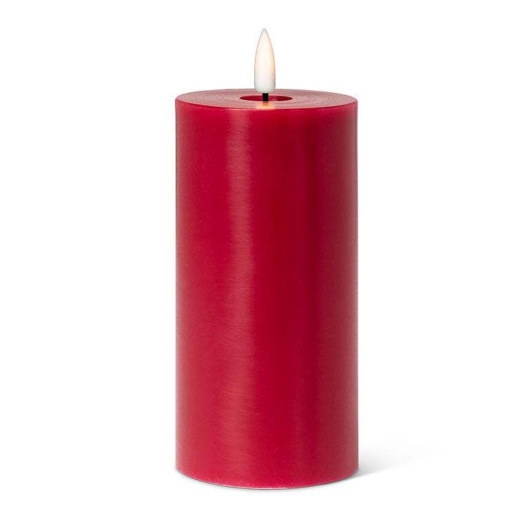 Abbott - Wholesale Flameless Candle - Red LED Pillar Candle - 3x6"H0