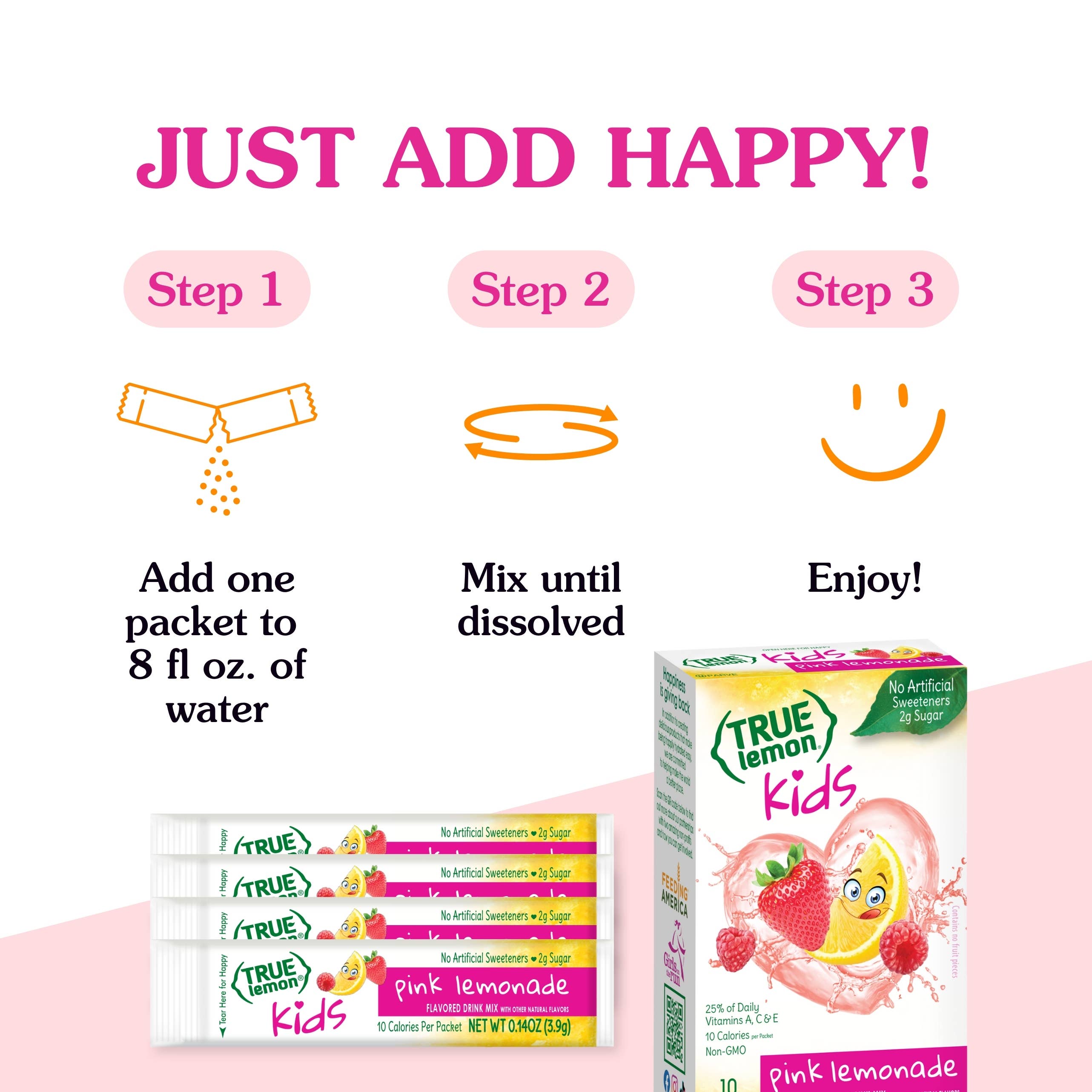 True Citrus - Vente Préparation pour boisson - Limonade rose True Lemon pour enfants4