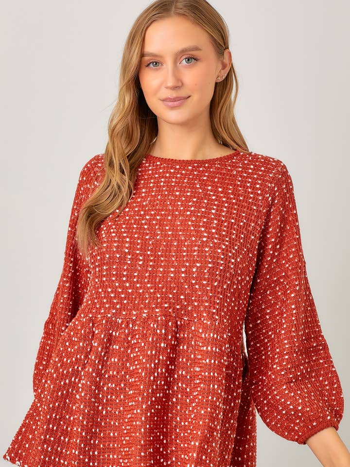 Pom Pom Sweater Striktop for engroshandel hos Polagram by Wellmade USA