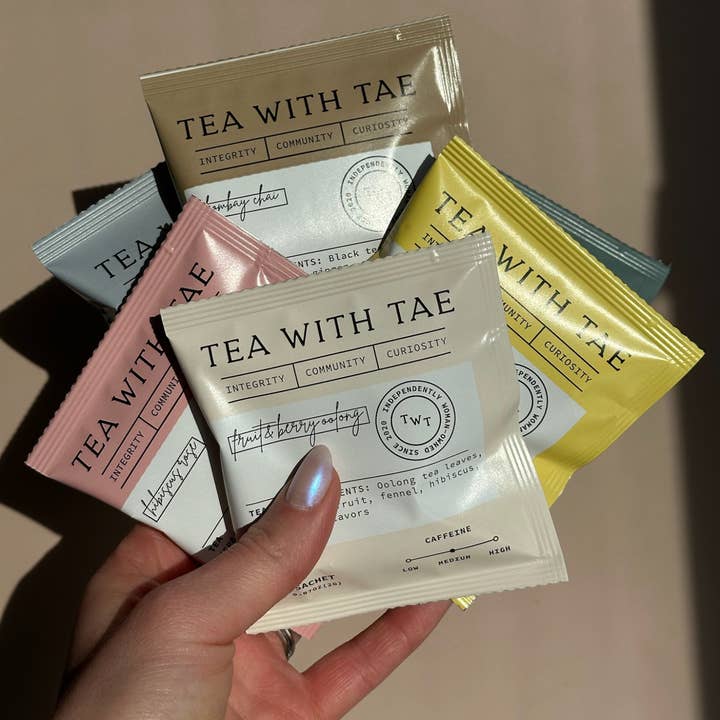 Tea with Tae – wholesale Health/detox tea – Turmeric Ginger Herbal Tea - Individually Wrapped Tea Bag4