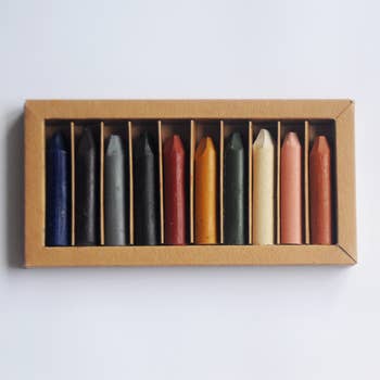 6-Piece Standard Natural & Non-Toxic Handmade Organic Beeswax Crayons- –  Smilogy Organic Beeswax Crayons