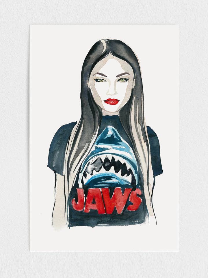 JAWS - PAPER PRINT for wholesale by Art of Marina