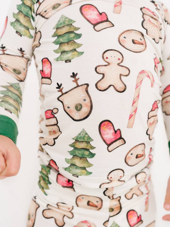 Little One Shop - Wholesale Lounge Set - Kids - Christmas Cookies Bamboo Set