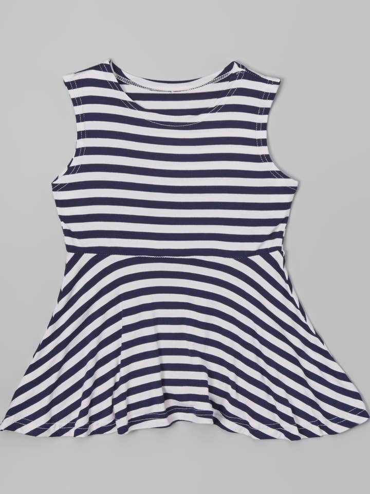 Canotta a righe - Navy per la vendita all'ingrosso da parte di Leighton Alexander