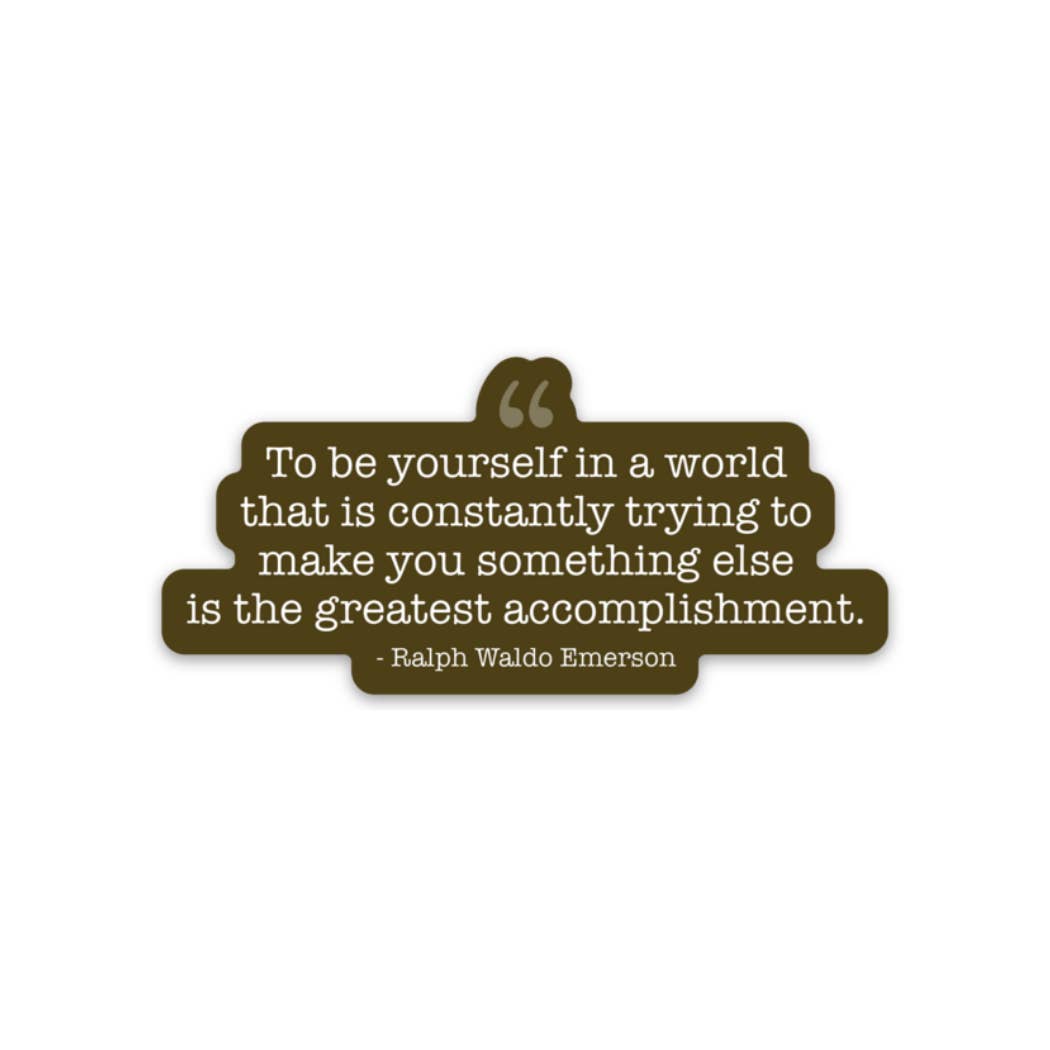 Kevin & Kaia - Wholesale Sticker - Quote - Ralph Waldo Emerson - Sticker
