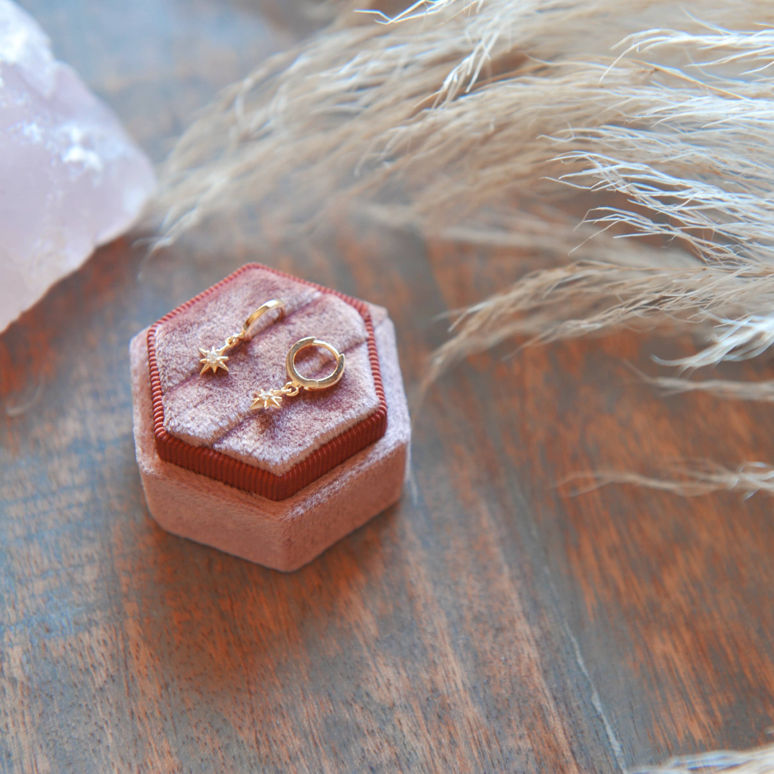 Oh So Lovely - Wholesale Huggie earrings - Cubic Star Huggies3