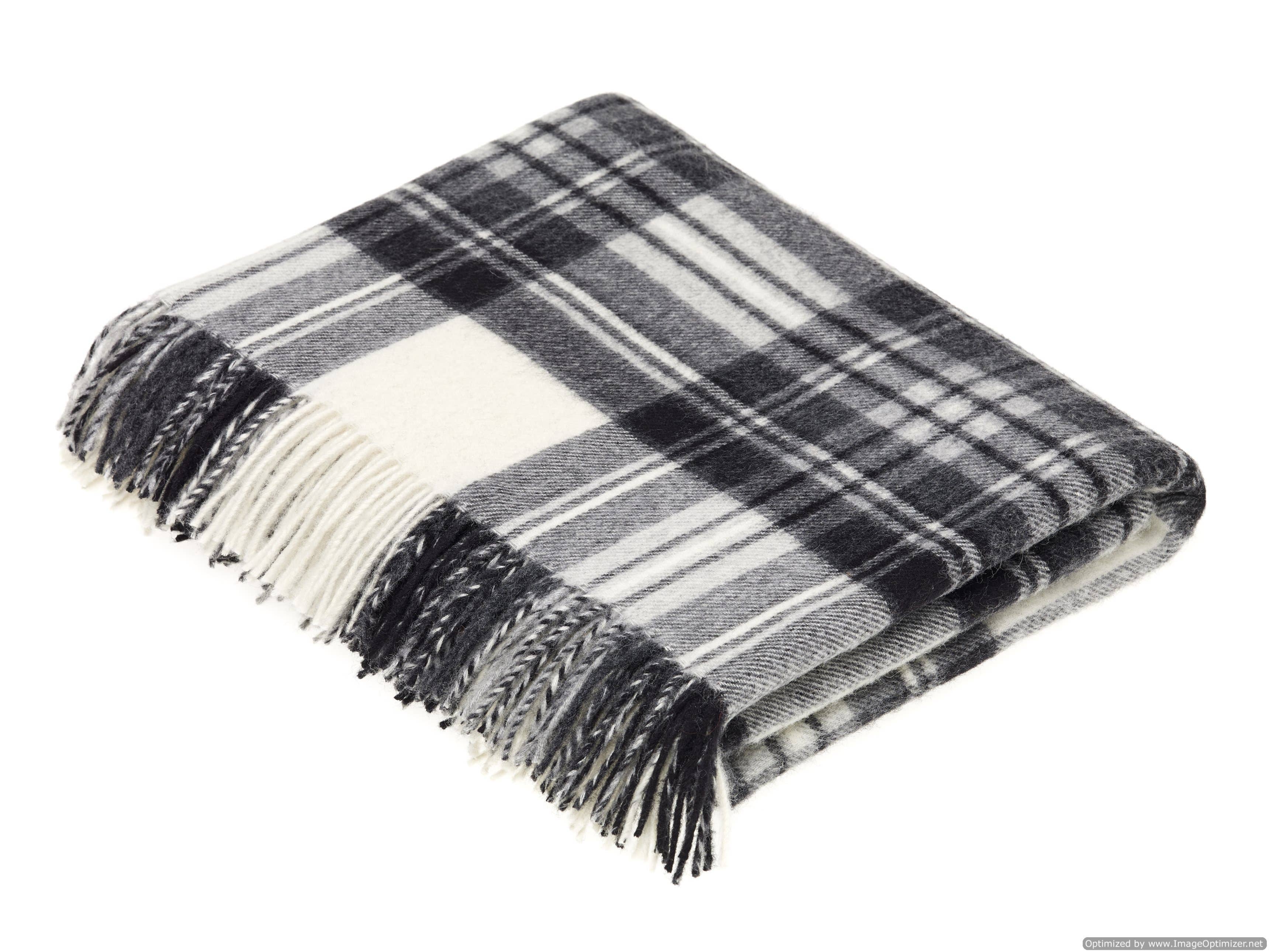 Bronte Moon - Wholesale Throw Blanket - Tartan Plaid - Merino Lambswool Throw Blankets - Made in UK9